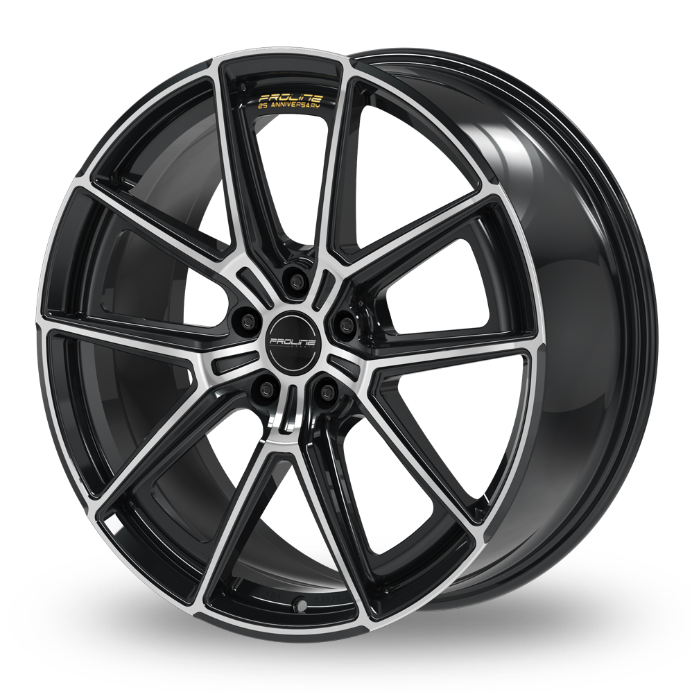 20" Proline PF25 Forged Black Polished Alloy Wheels