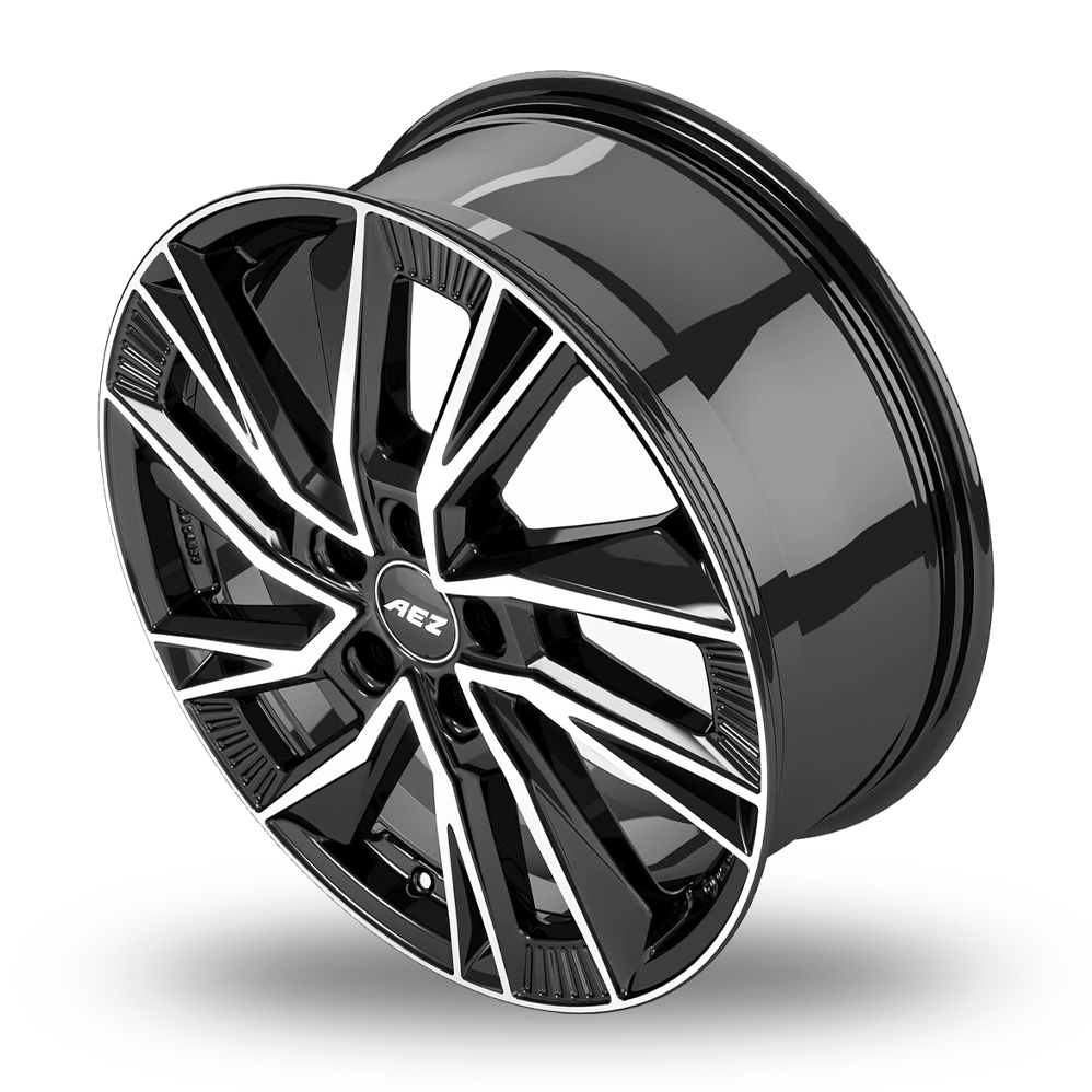 20" AEZ Havanna Black Polished Alloy Wheels