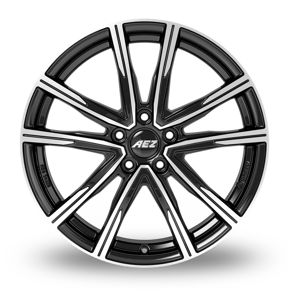 20" AEZ Montreal Black Polished Alloy Wheels