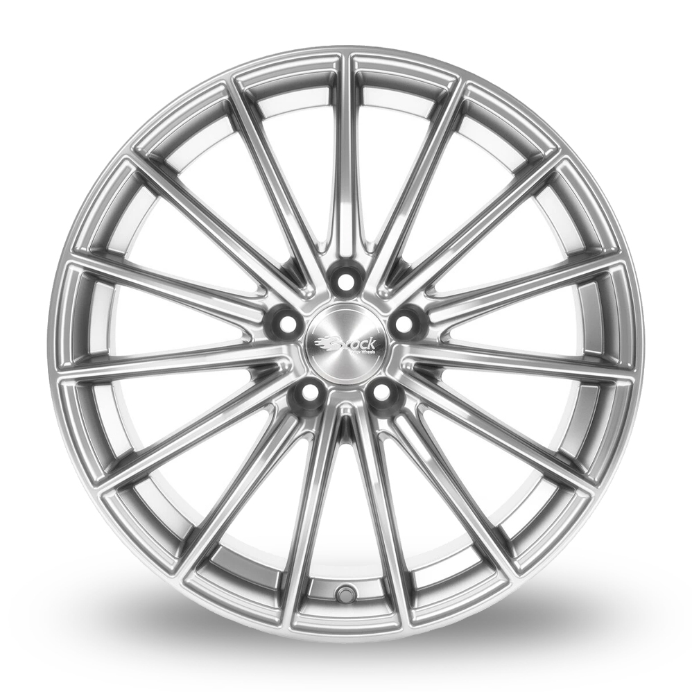 19" Brock B36 Hyper Silver Alloy Wheels