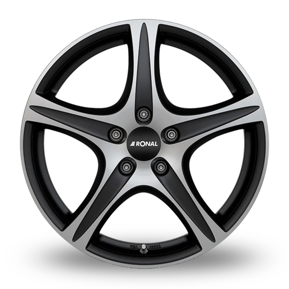 17" Ronal R56 Matt Black Polished Alloy Wheels