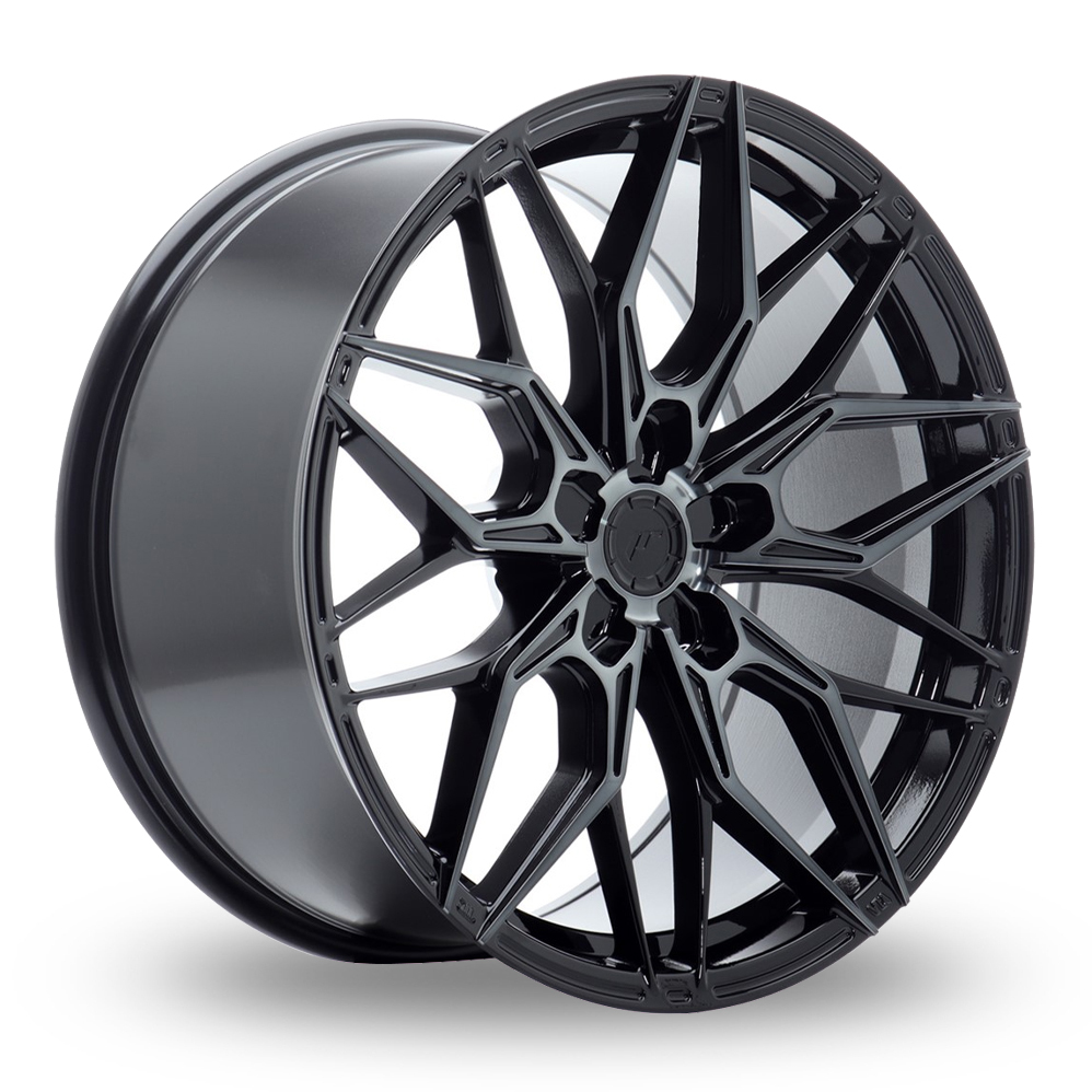 Japan Racing JR46 (9x19) (Custom Fitment) Black Machined Tinted Face Alloy Wheels