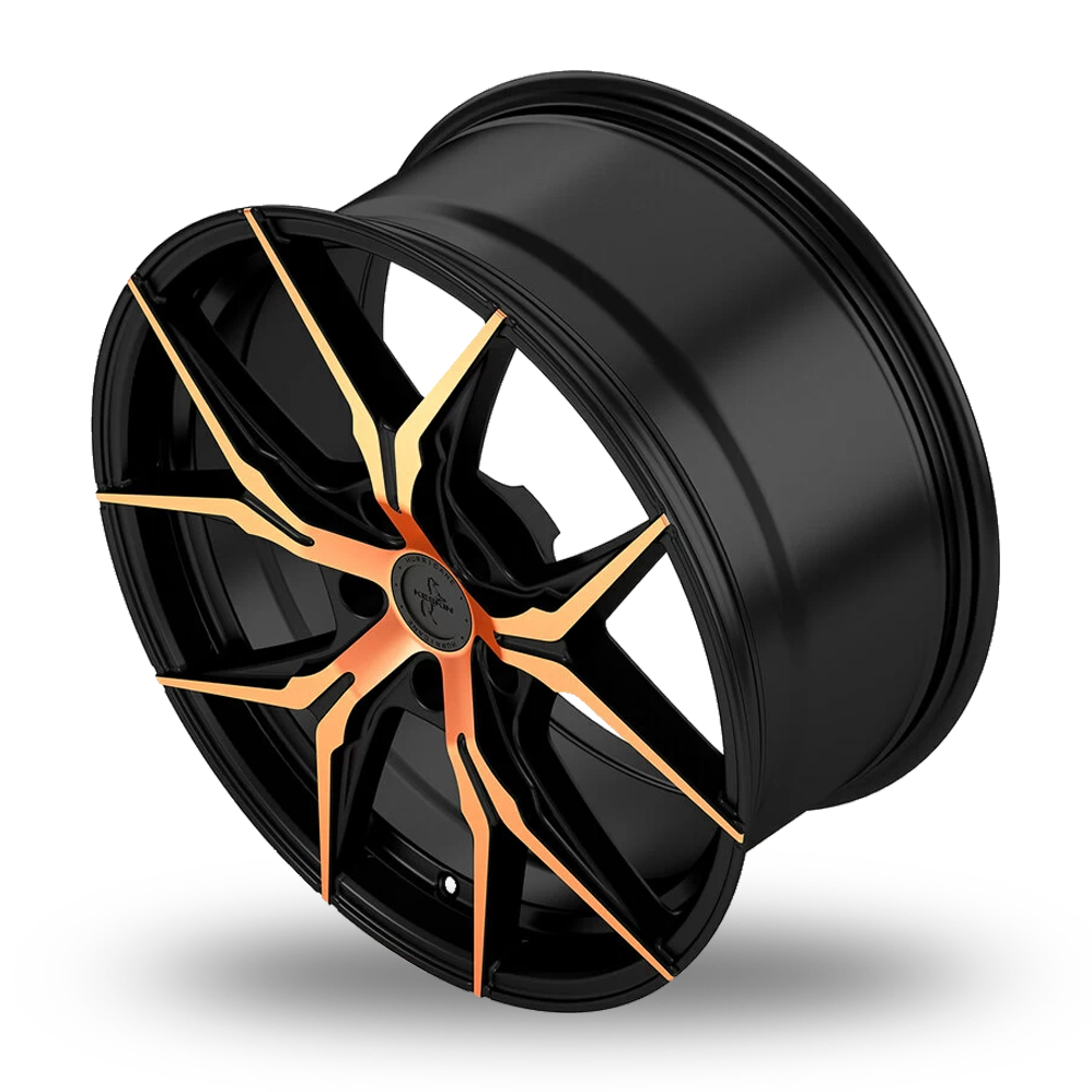 19" Keskin Tuning KT19N Matt Black Copper Alloy Wheels