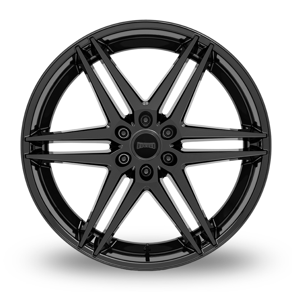 26" DUB S268 Dirty DOG All Glossy Black Alloy Wheels