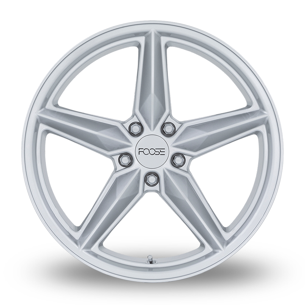 19" Foose F174 CF8 Gloss Silver Alloy Wheels