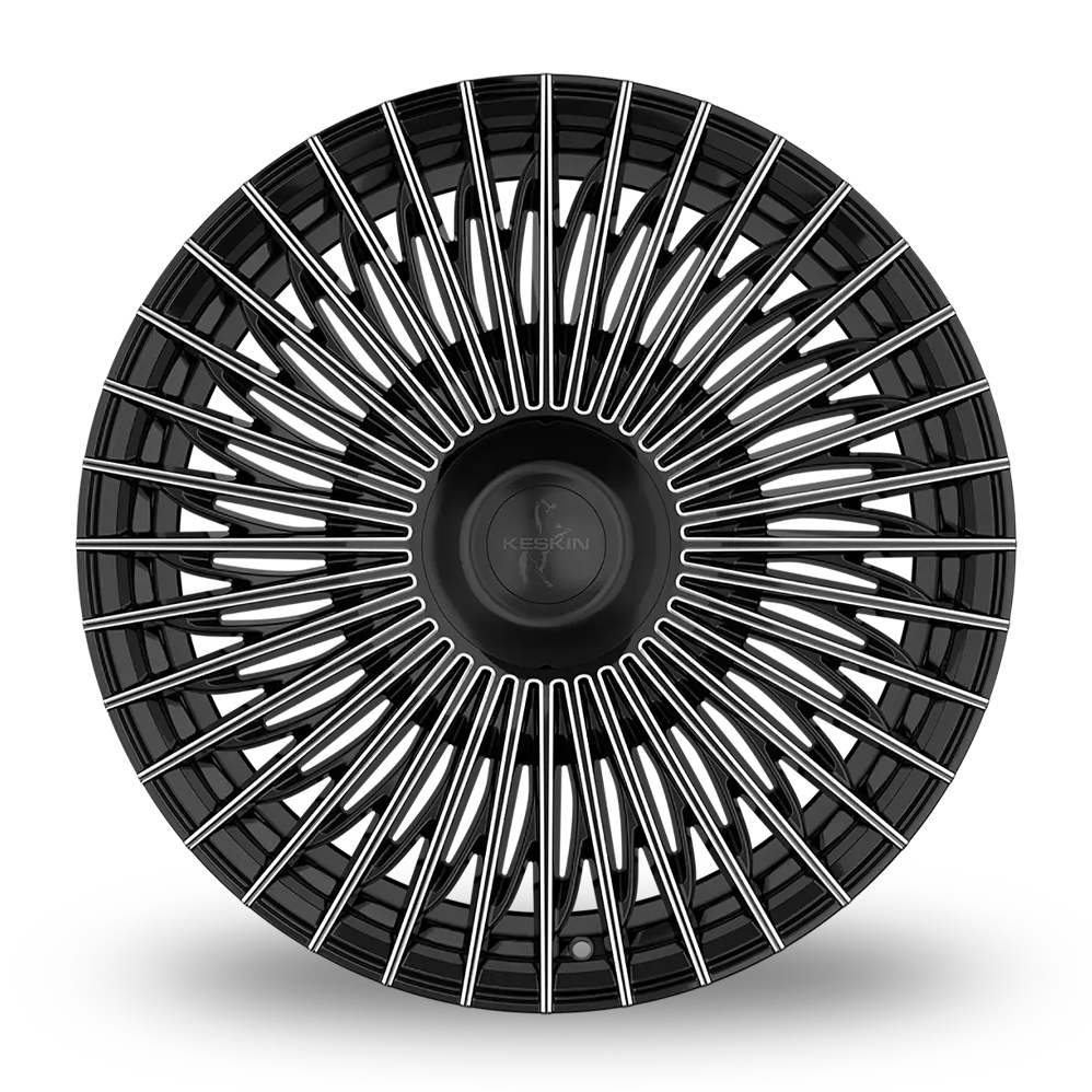 21" Keskin Tuning KT X1 Black Secret Diamond Alloy Wheels
