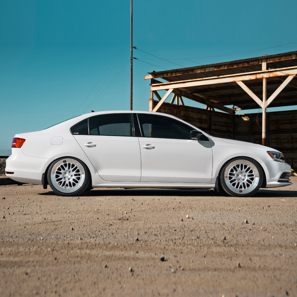 18" Rotiform RC214 SCP (USA Warehouse) Gloss Silver With Diamond Cut Lip Alloy Wheels