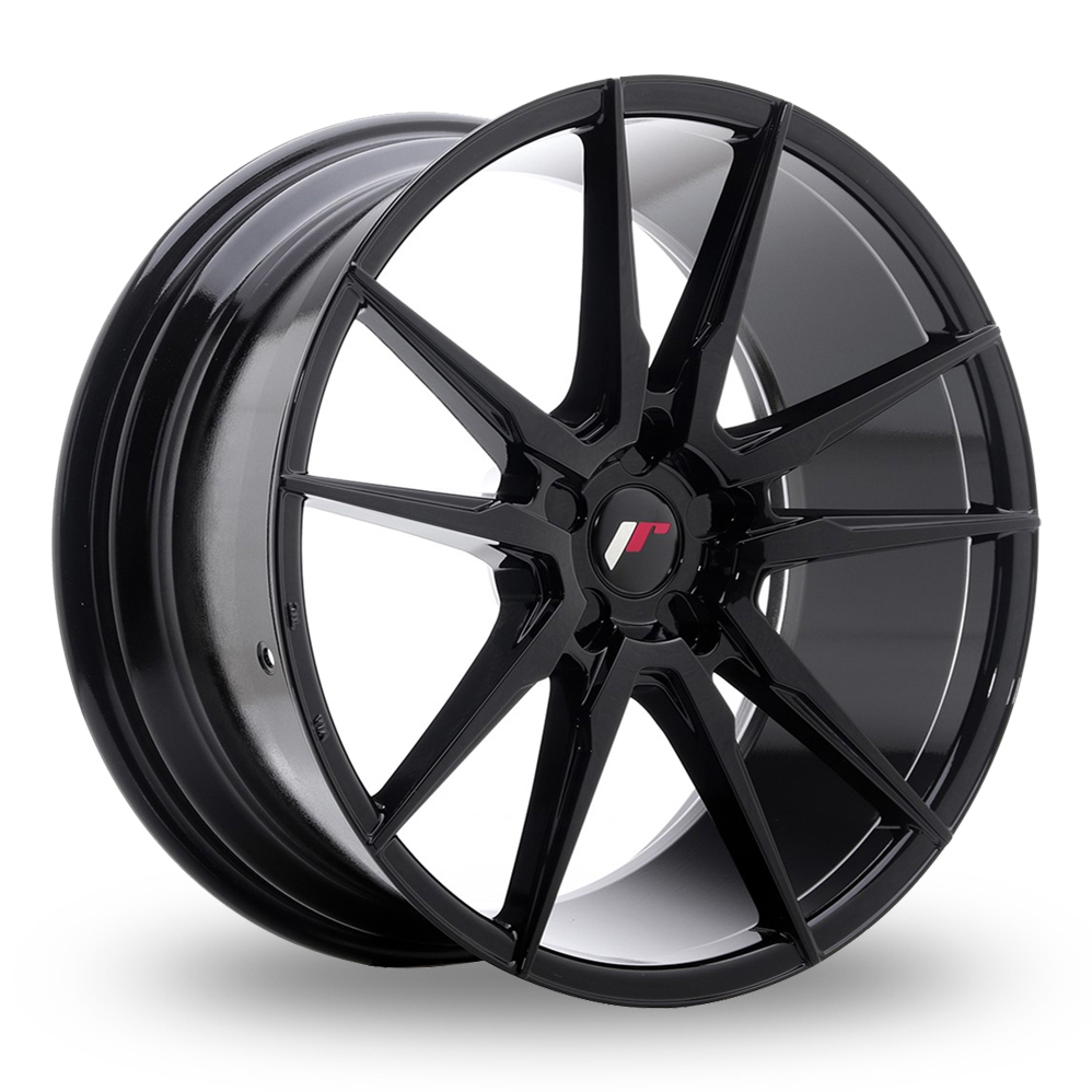Japan Racing JR21 (8x20) (Custom Fitment) Gloss Black Alloy Wheels