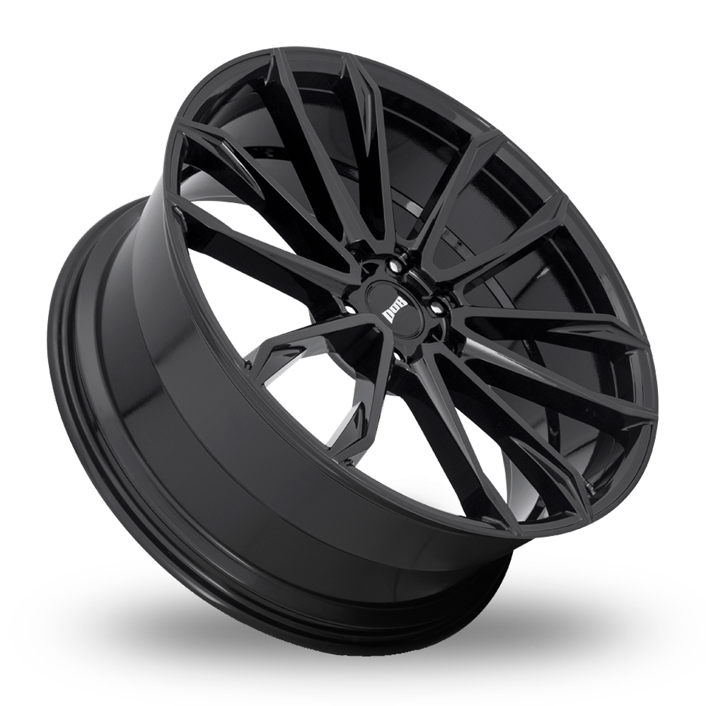 24" DUB S253 Clout Gloss Black Alloy Wheels
