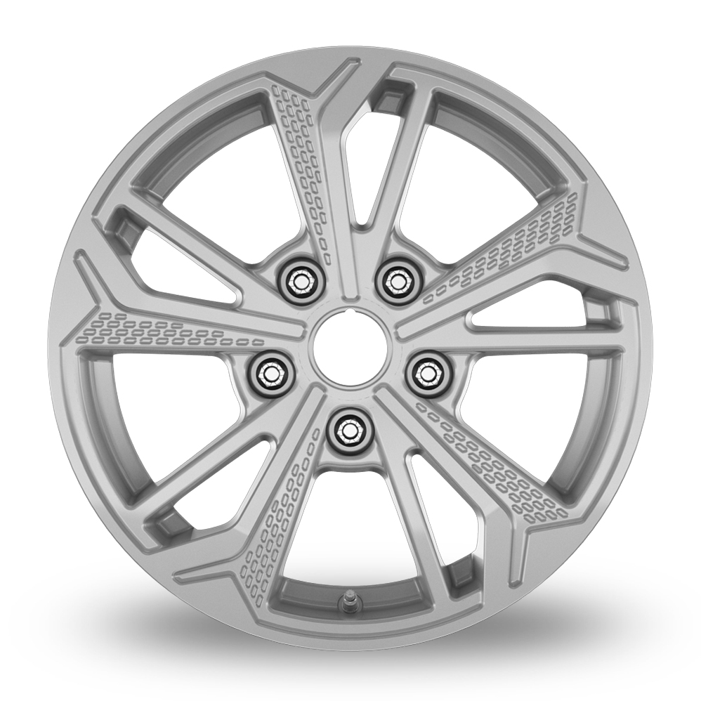 15" RC Design RE5 Crystal Silver Alloy Wheels