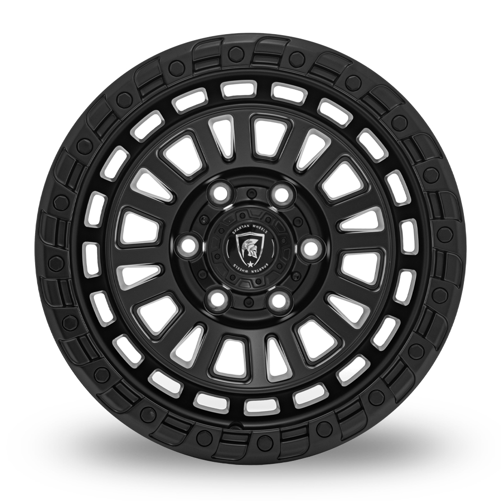 17" Spartan SW6 Satin Black Alloy Wheels
