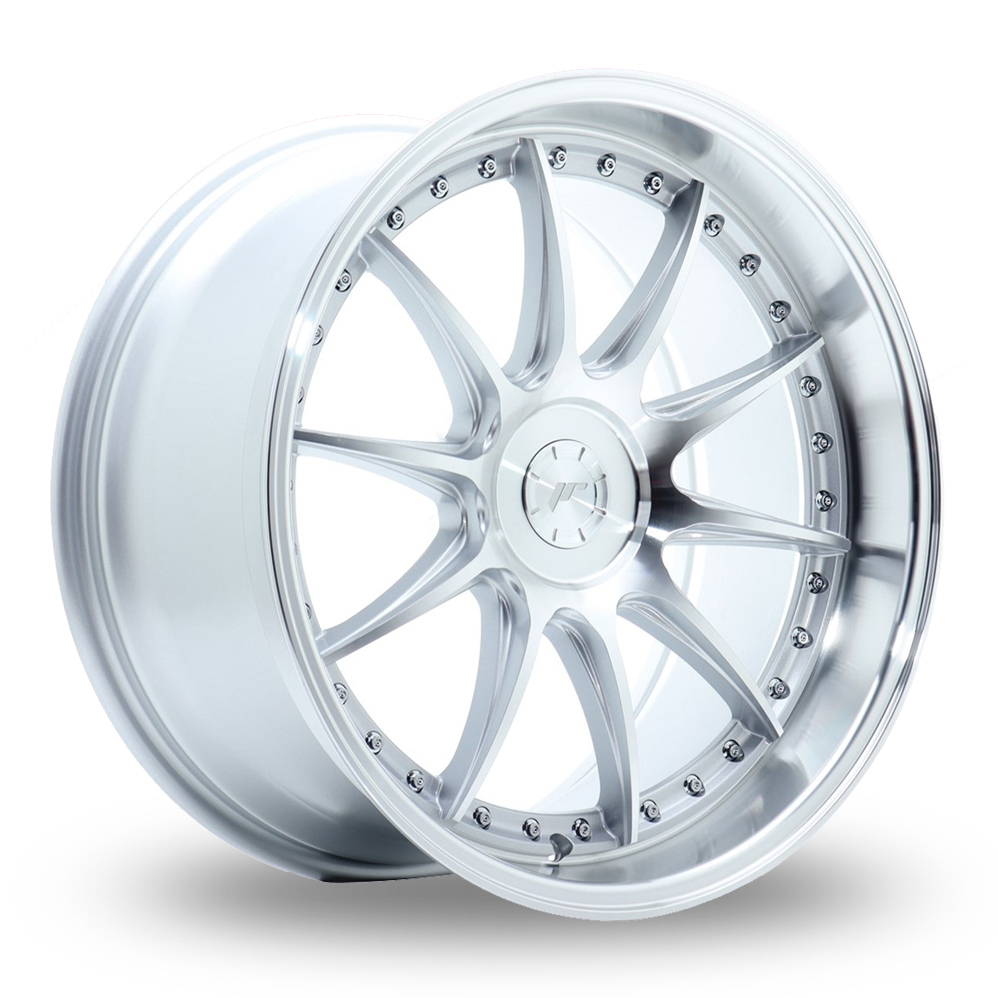 Japan Racing JR41 (9.5x19) (Custom Fitment) Silver Machined Face Alloy Wheels