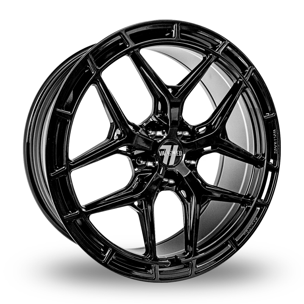 20" Wolfrace Vanspeed Phantom Gloss Raven Black Alloy Wheels