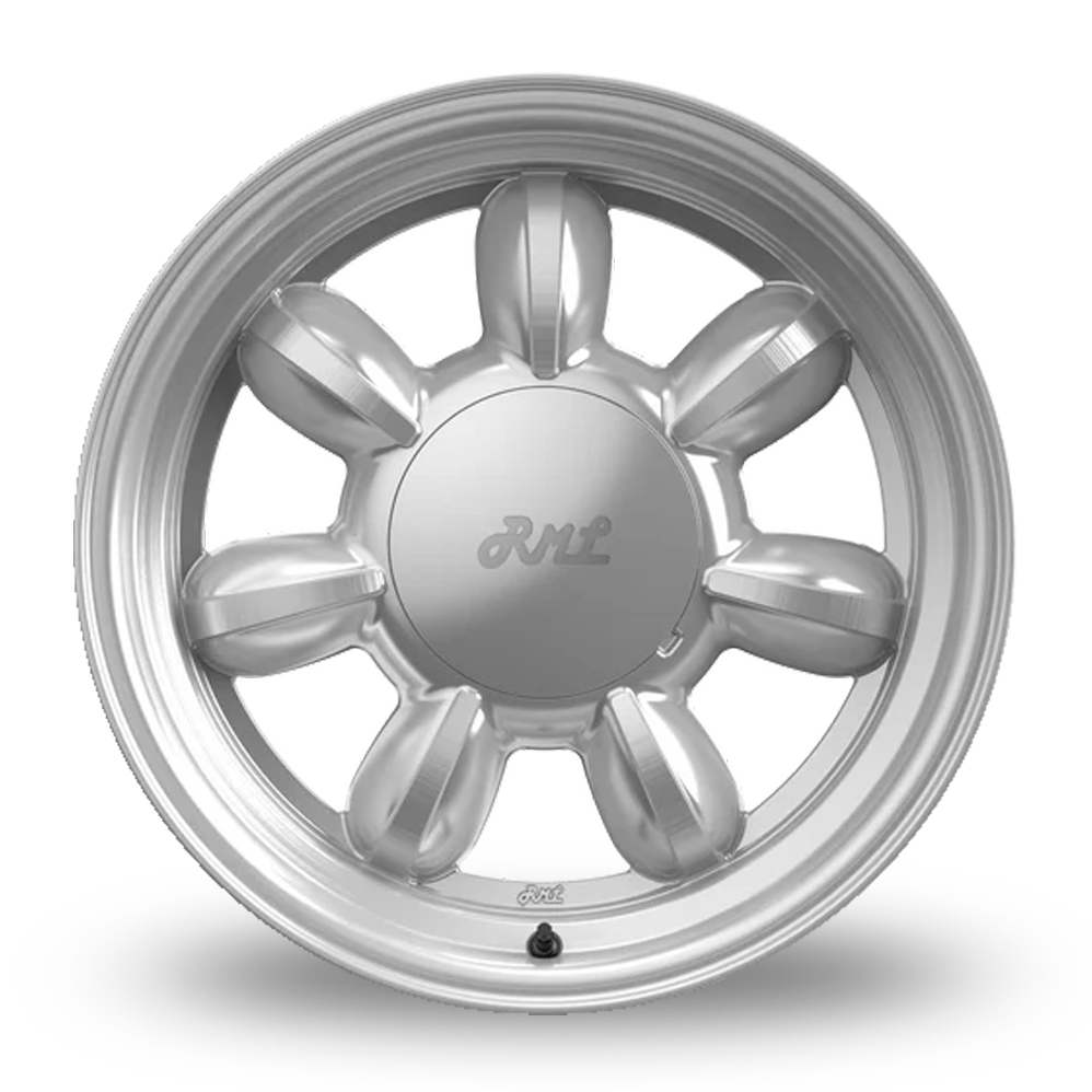 15" RML Wheels Daisy Silver Polished Lip Alloy Wheels