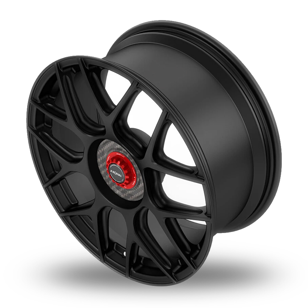 20" Ronal RF1 REV-CRR Matt Black Alloy Wheels