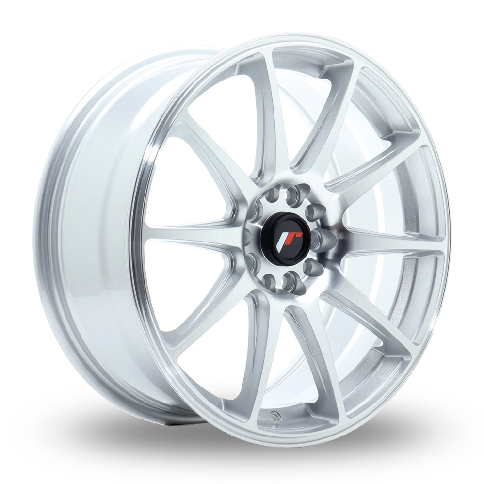 Japan Racing JR11 (7.5x18) Silver Machined Face Alloy Wheels