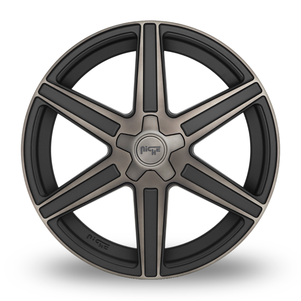 20" Niche M236 Carina Matt Machined Double Dark Tint Alloy Wheels