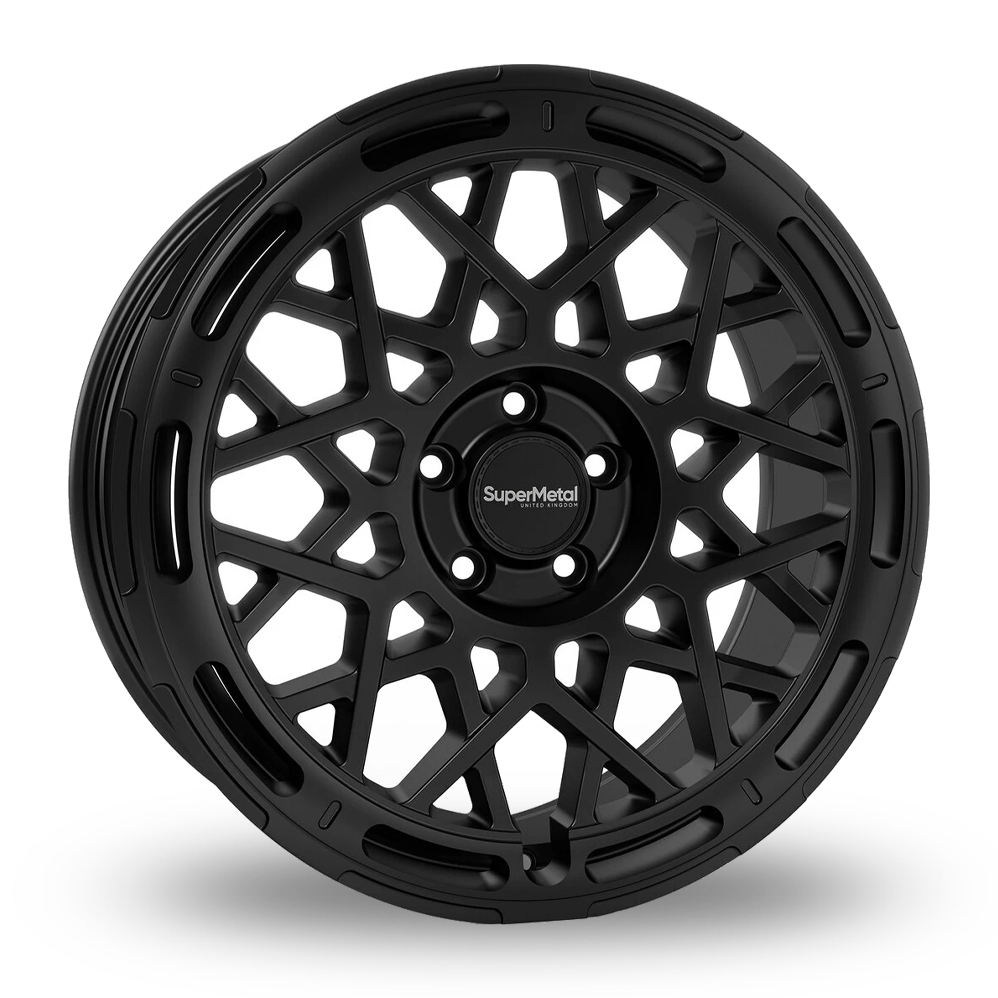 SuperMetal Cage Matt Black Alloy Wheels