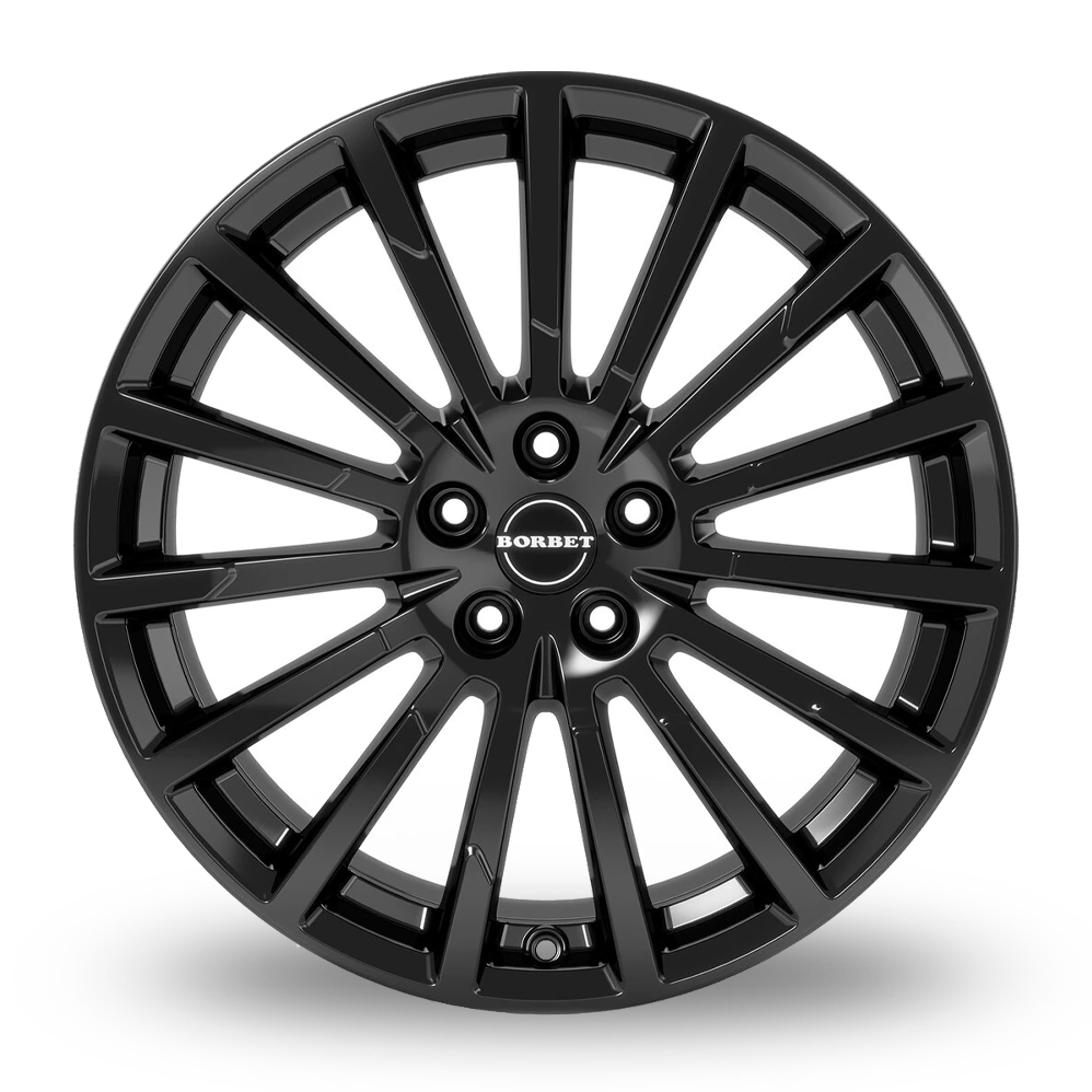 18" Borbet BX15 Gloss Black Alloy Wheels