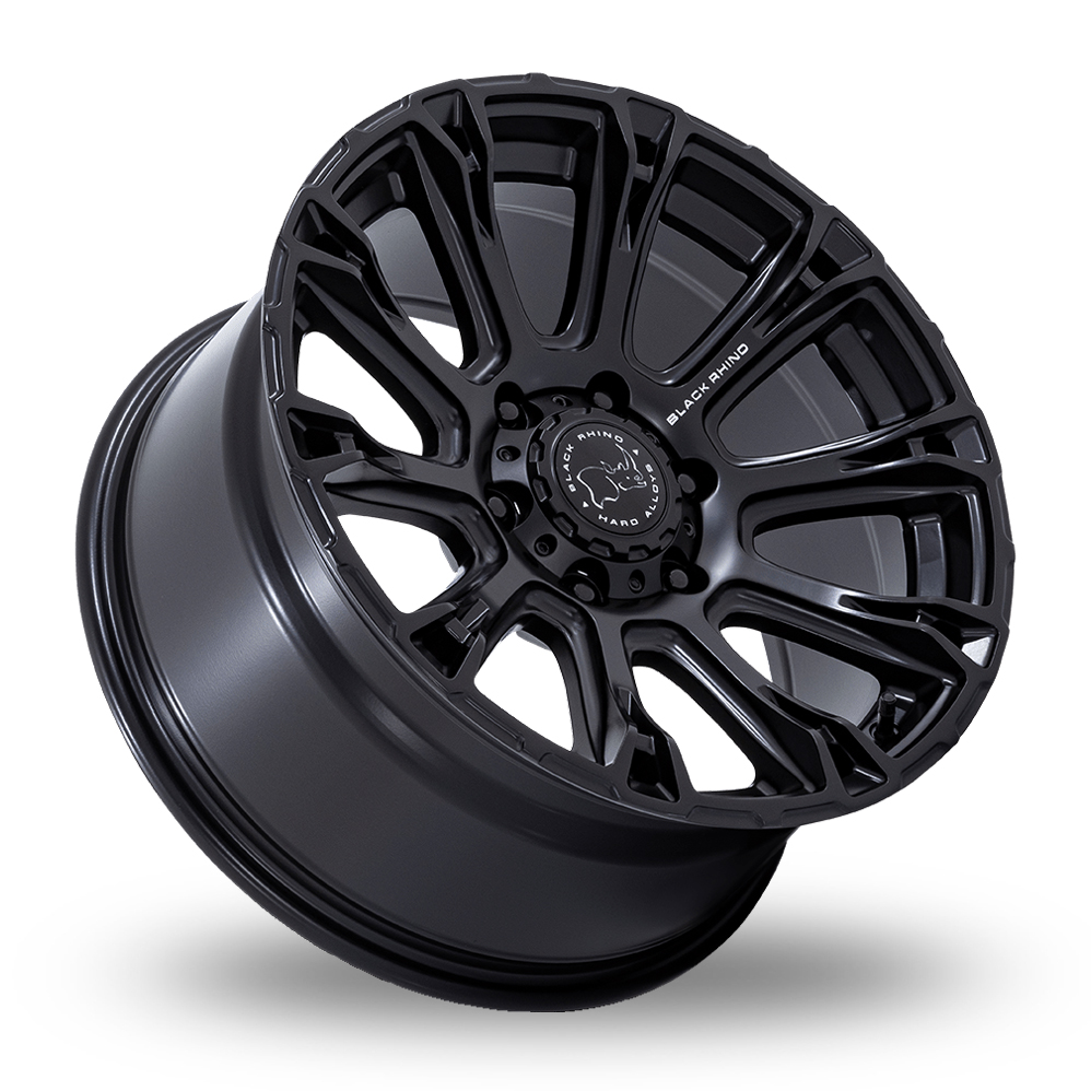 18" Black Rhino BR020 Diamondback (USA Warehouse) Matt Black Alloy Wheels