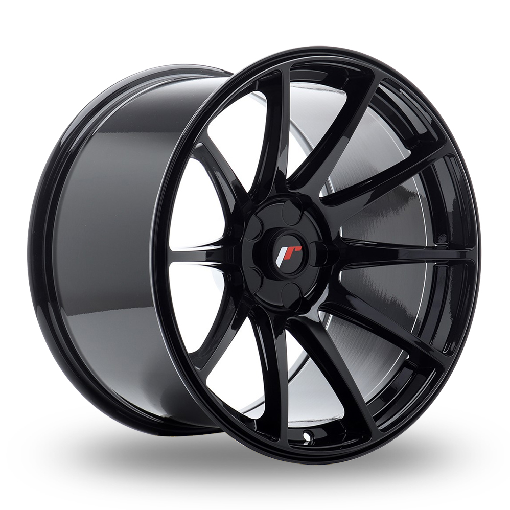 Japan Racing JR11 (10.5x18) (Custom Fitment) Gloss Black Alloy Wheels