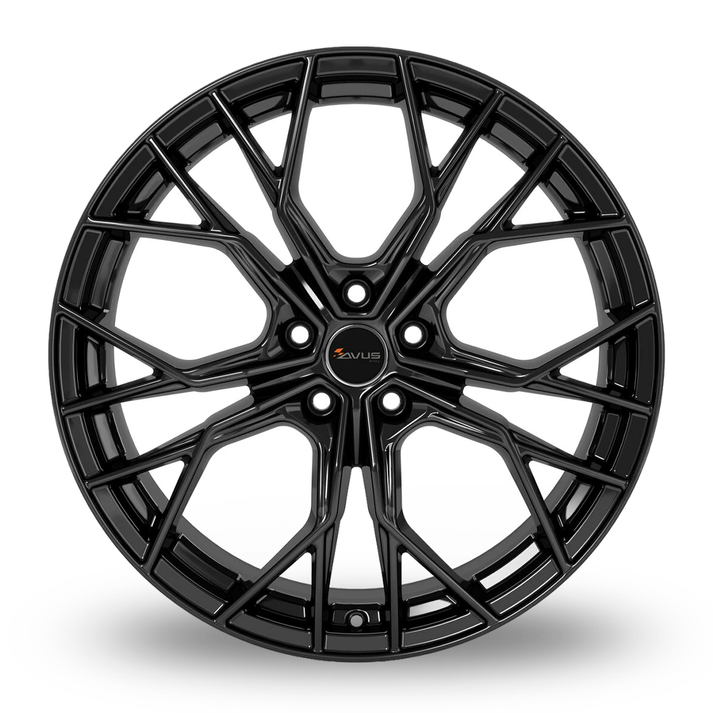 20" Avus Racing AC-M10 Black Alloy Wheels