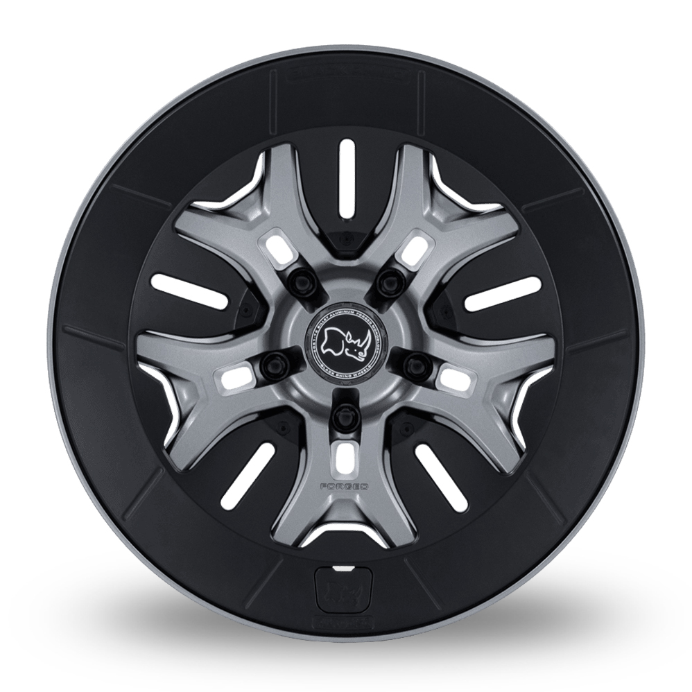 20" Black Rhino BR406 Rockledge (USA Warehouse) Matt Gunmetal Alloy Wheels