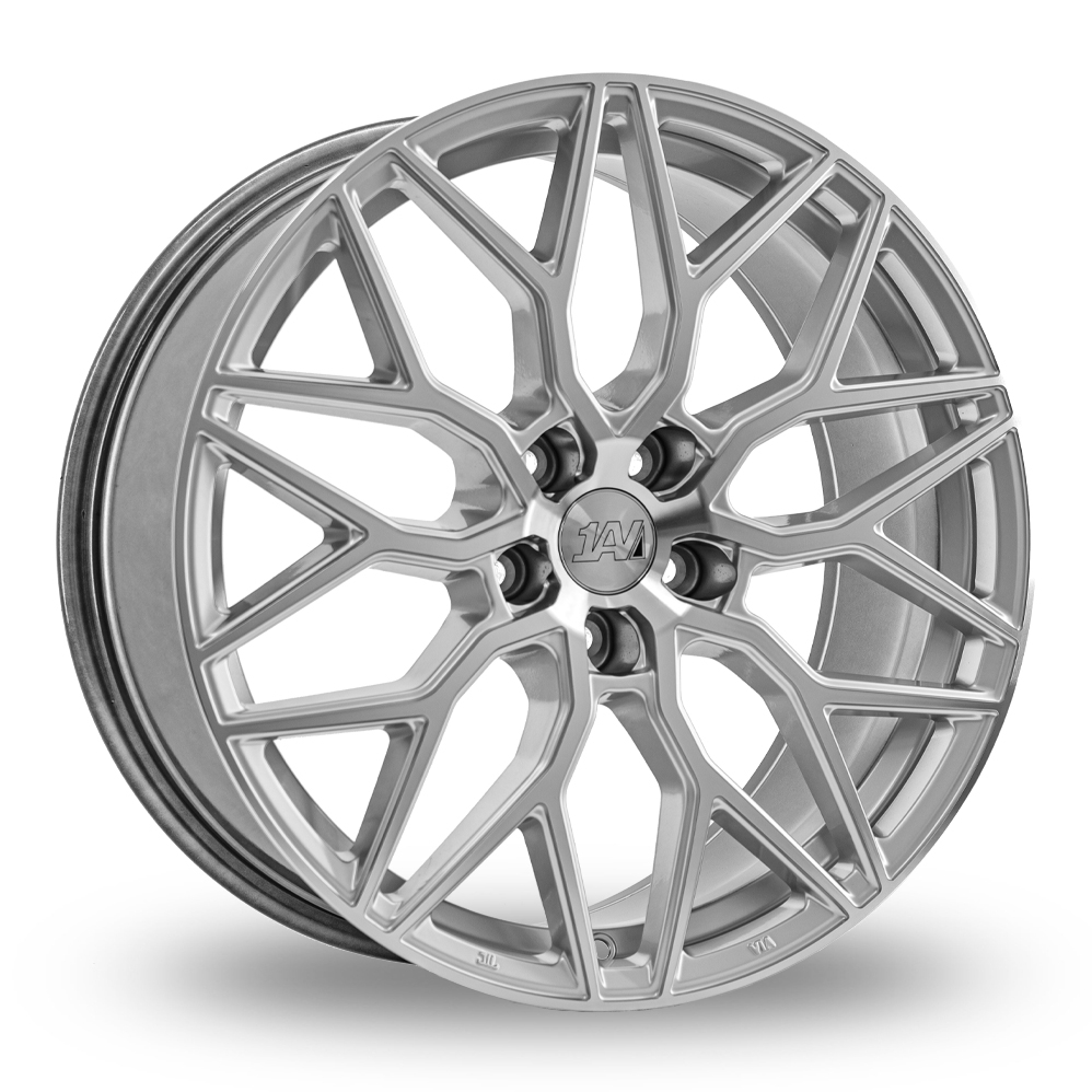 1AV ZX12 Gloss Silver Polished Alloy Wheels