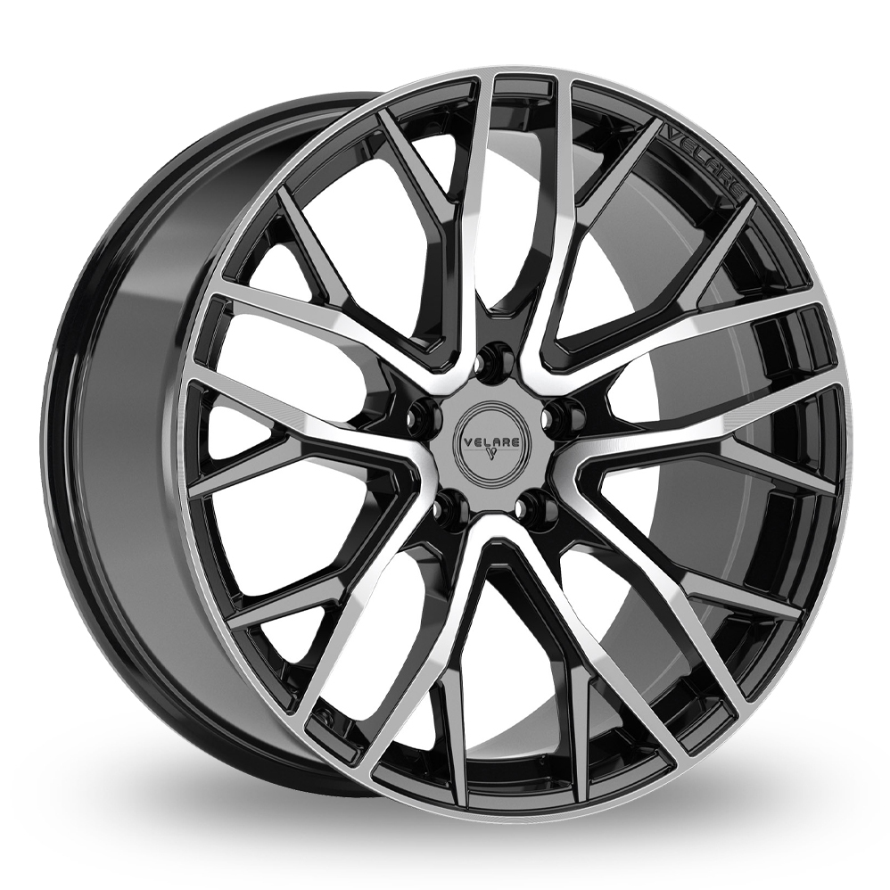 Velare VLR08 Gloss Black Machined Alloy Wheels