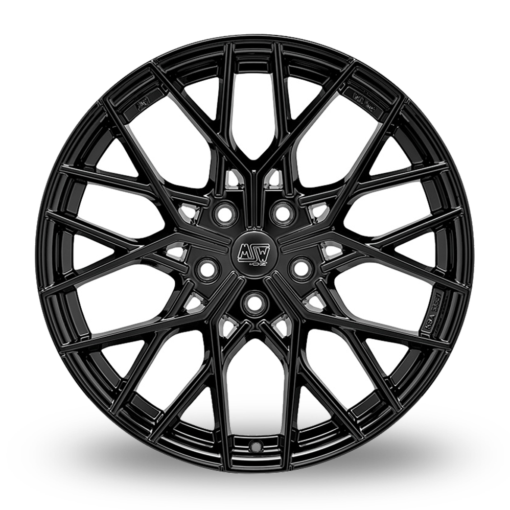 18" MSW (by OZ) 74 Gloss Black Alloy Wheels