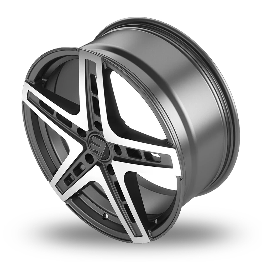 20" 2DRV WH38 Daytona Grey Machined Alloy Wheels