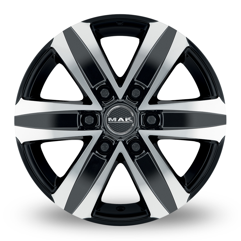 18" MAK STONE6 Black Mirror Alloy Wheels