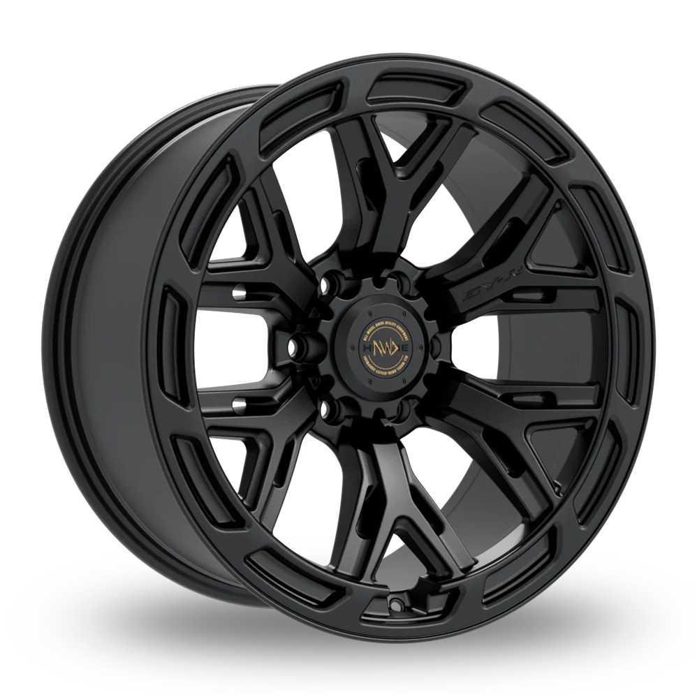 Hawke 6YR Matt Black Alloy Wheels