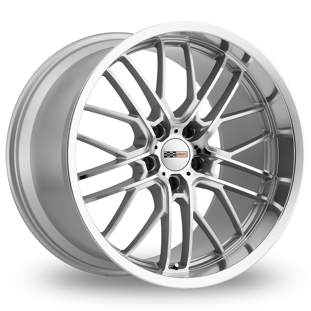 Cray Eagle (EU Warehouse) Silver With Mirror Cut Face & Lip Alloy Wheels