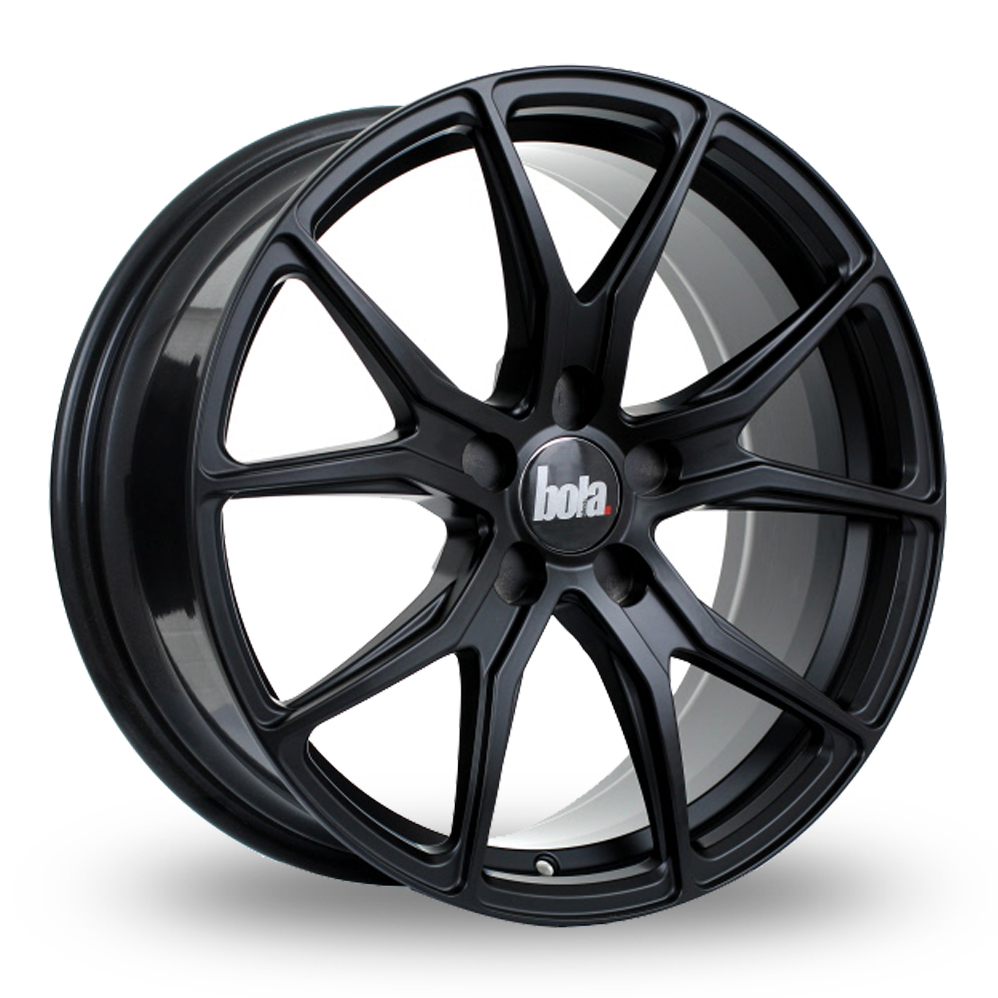 18 Inch Bola B6 Matt Black Alloy Wheels
