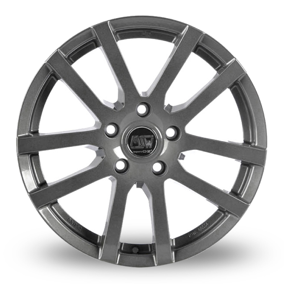 15" MSW (by OZ) 22 Grey Silver Alloy Wheels