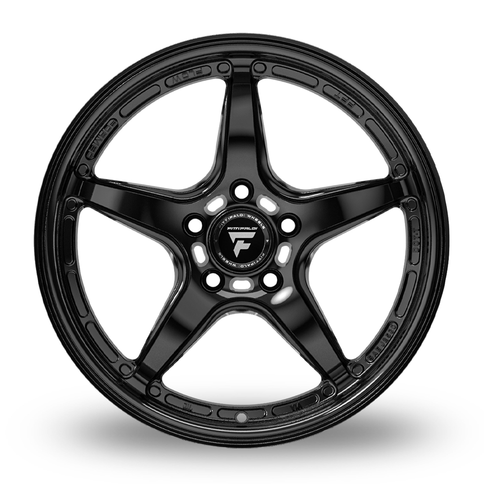 17" Fondmetal FS367 Fittipaldi Gloss Black Alloy Wheels