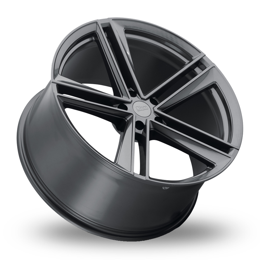 20" OHM Lightning Gloss Gunmetal Alloy Wheels