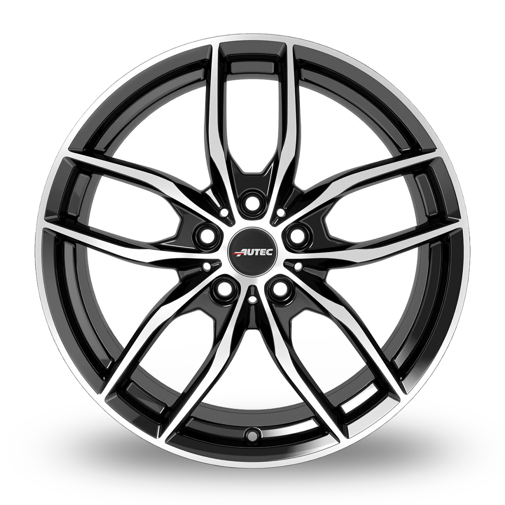 18" Autec Bavaris Black Polished Alloy Wheels