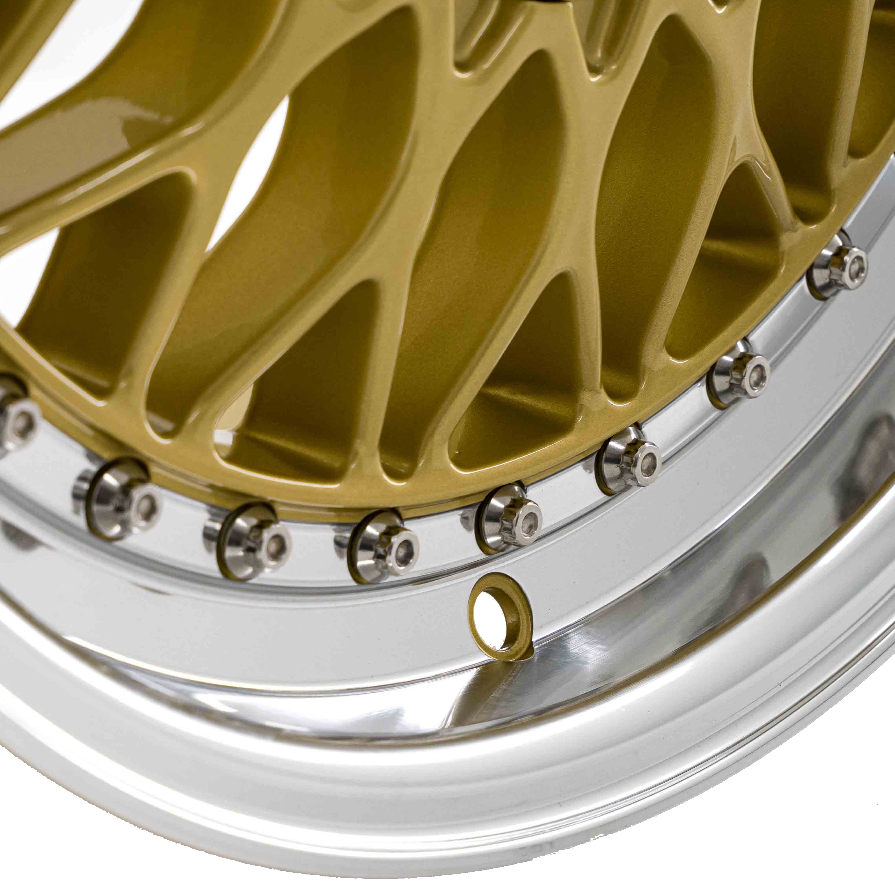 15" Lenso BSX Gloss Gold Polished Alloy Wheels