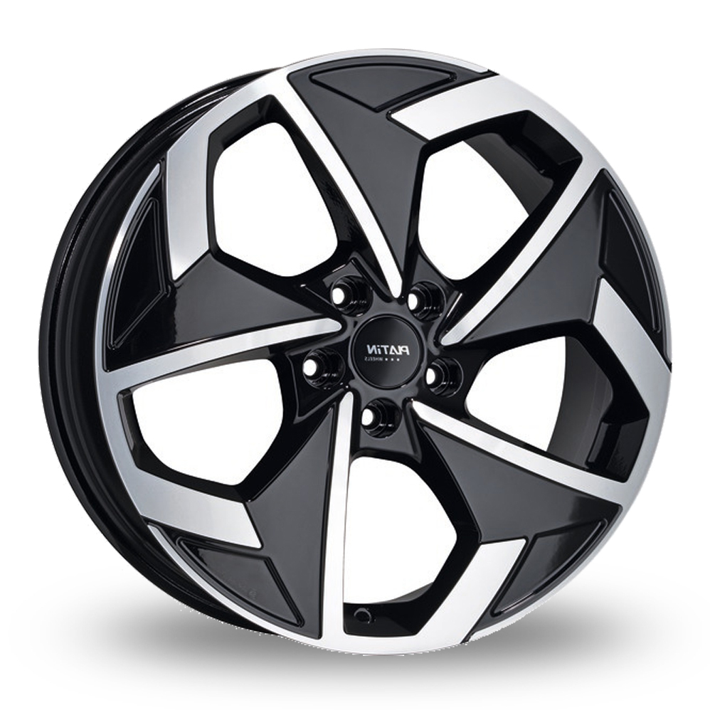 Platin P 104 Black Polished Alloy Wheels