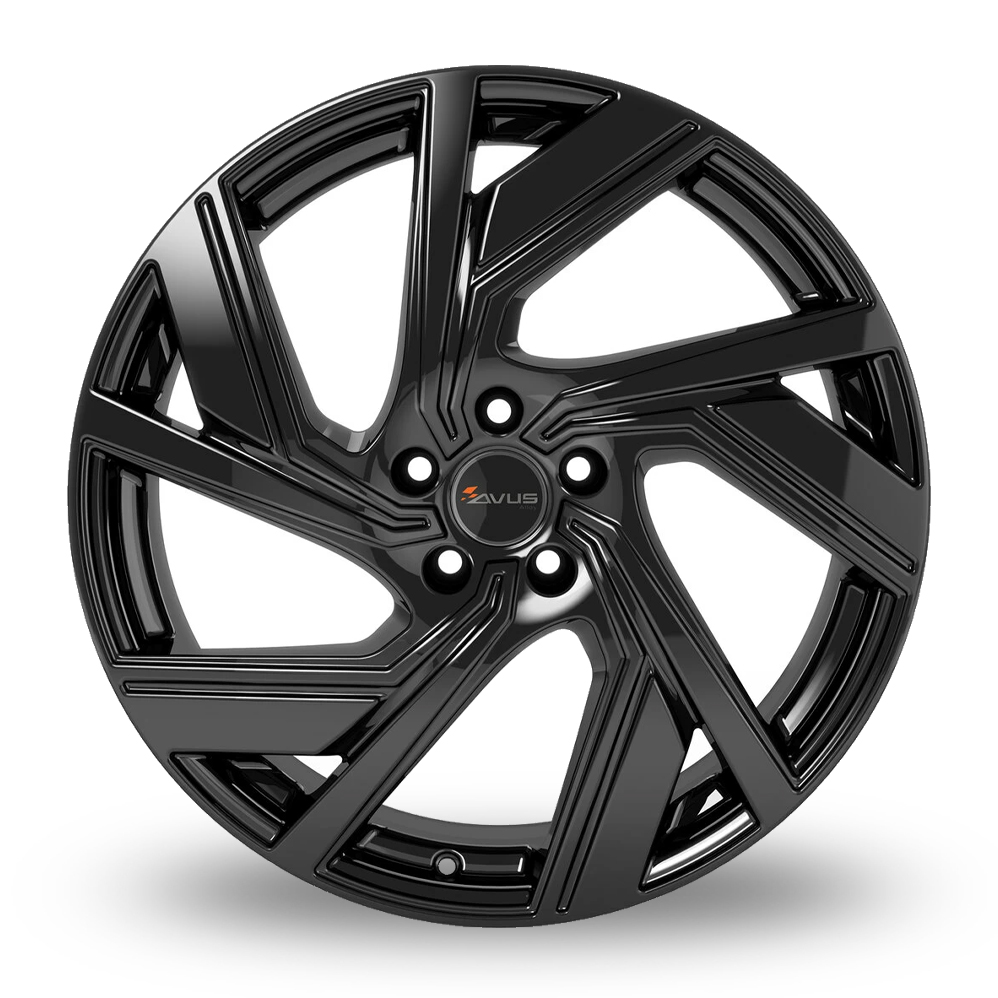 20" Avus Racing AC-521 Black Alloy Wheels