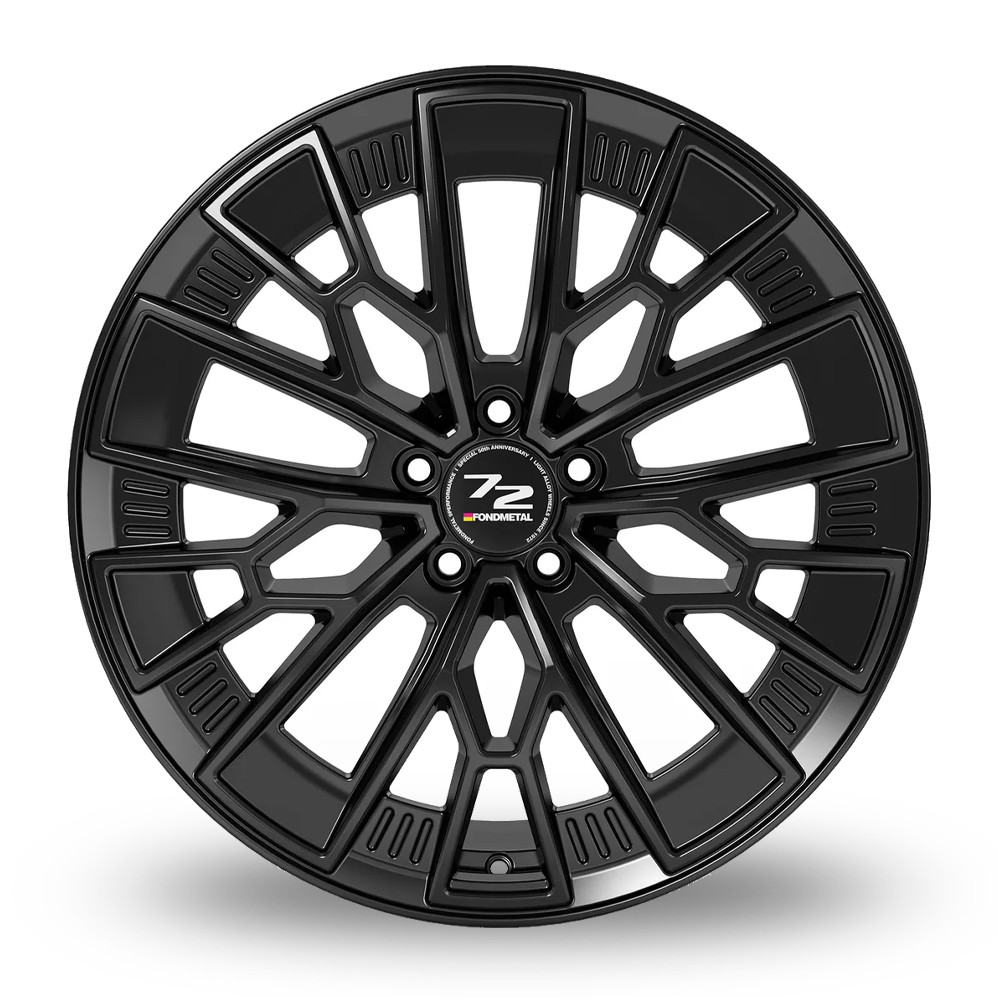 19" Fondmetal 1972 Gloss Black Alloy Wheels