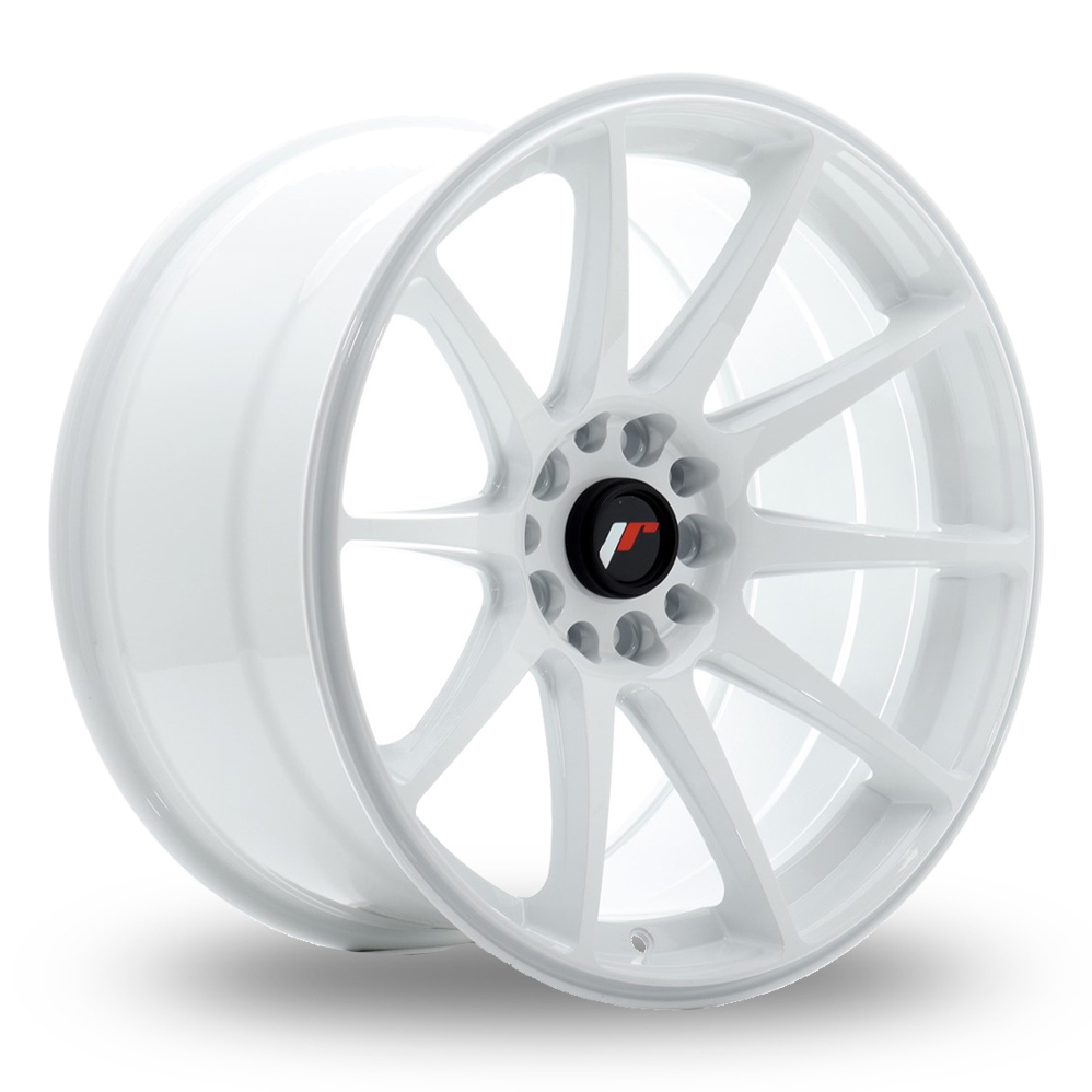 Japan Racing JR11 (9.5x18) White Alloy Wheels