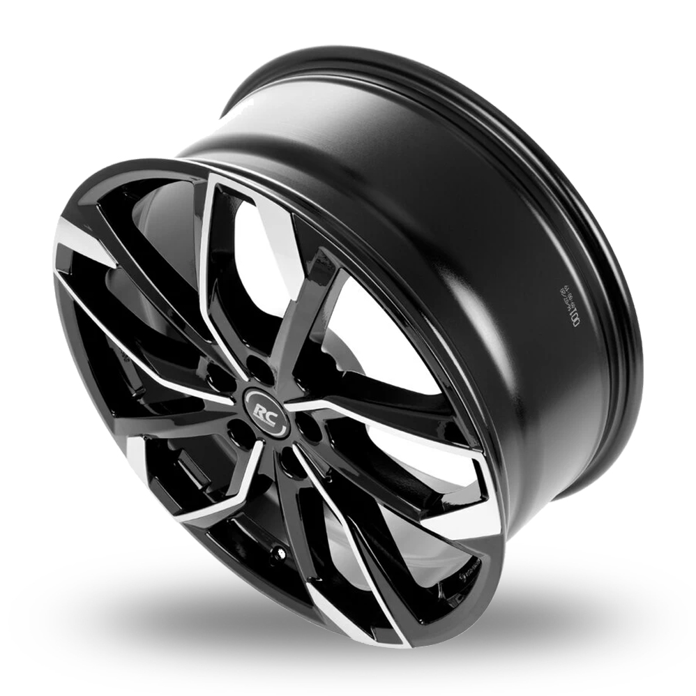 17" RC Design RC34 Gloss Black Polished Alloy Wheels