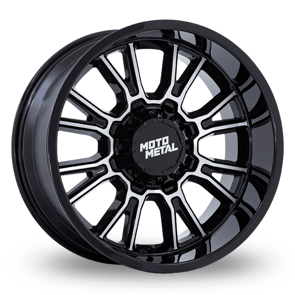 Moto Metal MO810 Legacy (USA Warehouse) Gloss Black Machined Alloy Wheels