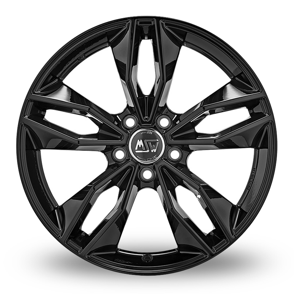 17" MSW (by OZ) 71 Gloss Black Alloy Wheels