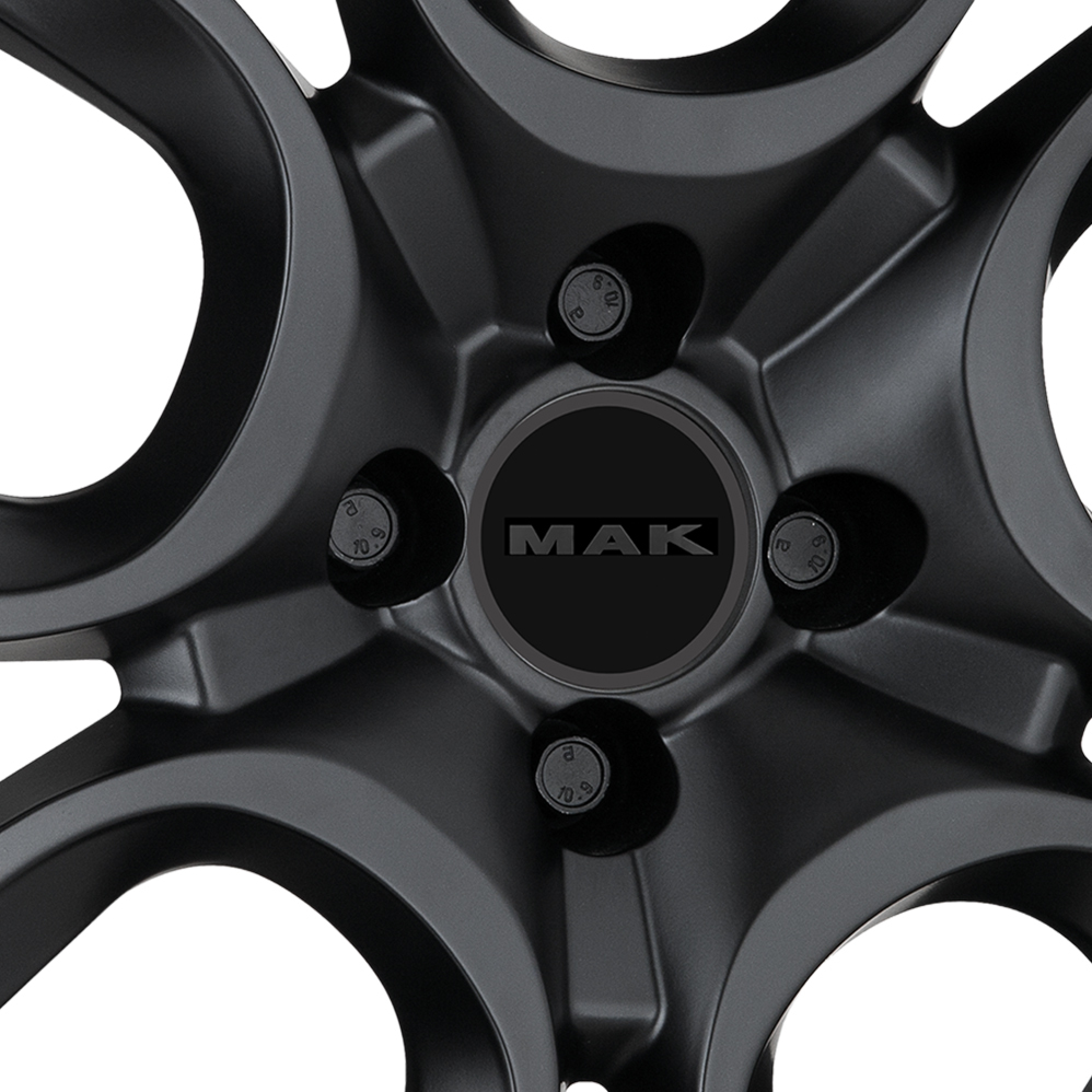 16" MAK Torino W Matt Black Alloy Wheels