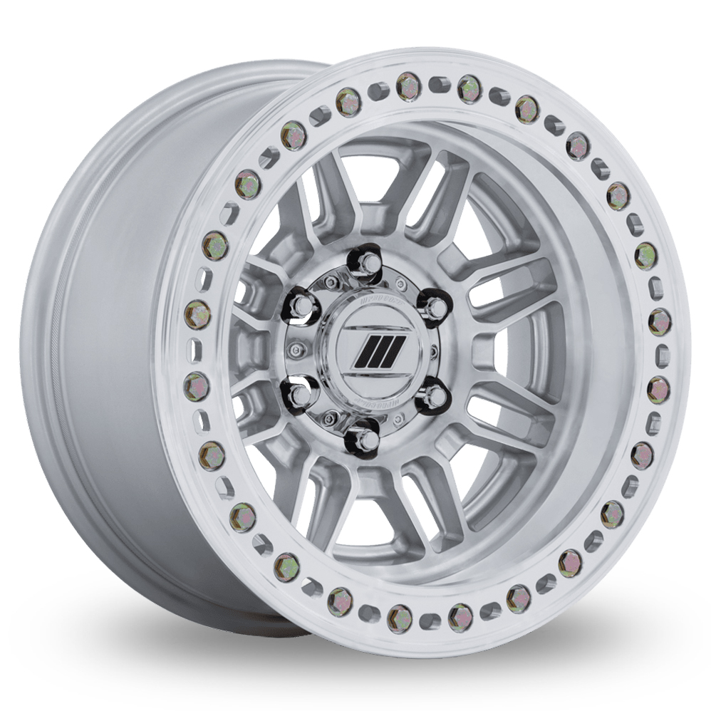 Pro Comp Alloys PA208 Equalizer BL (USA Warehouse) Gloss Silver With Machined Face Alloy Wheels