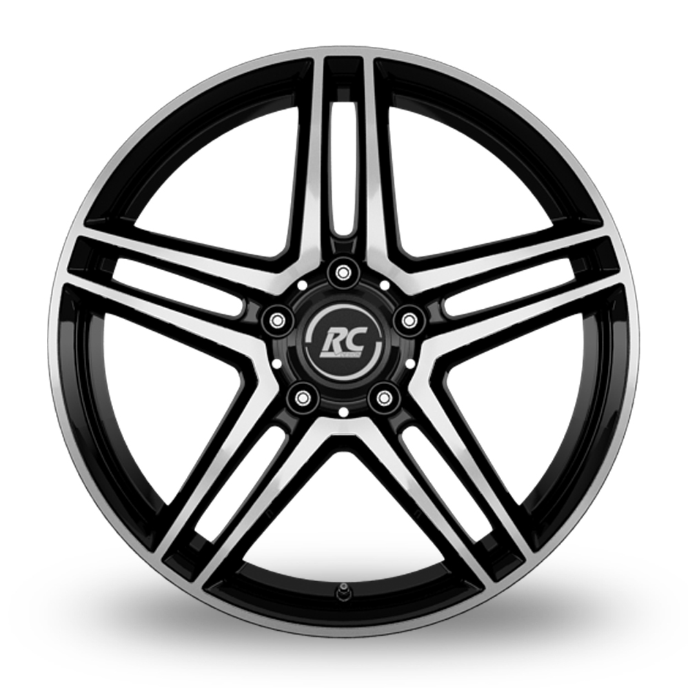 17" RC Design RCD17 Gloss Black Polished Alloy Wheels